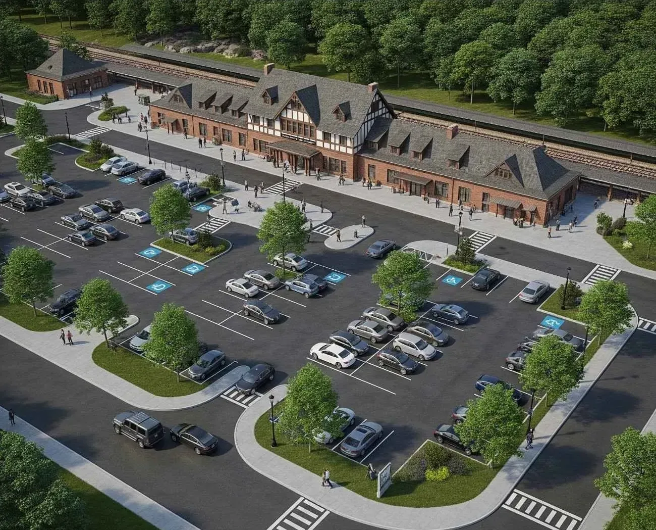 Oyster Bay LIRR Station Map