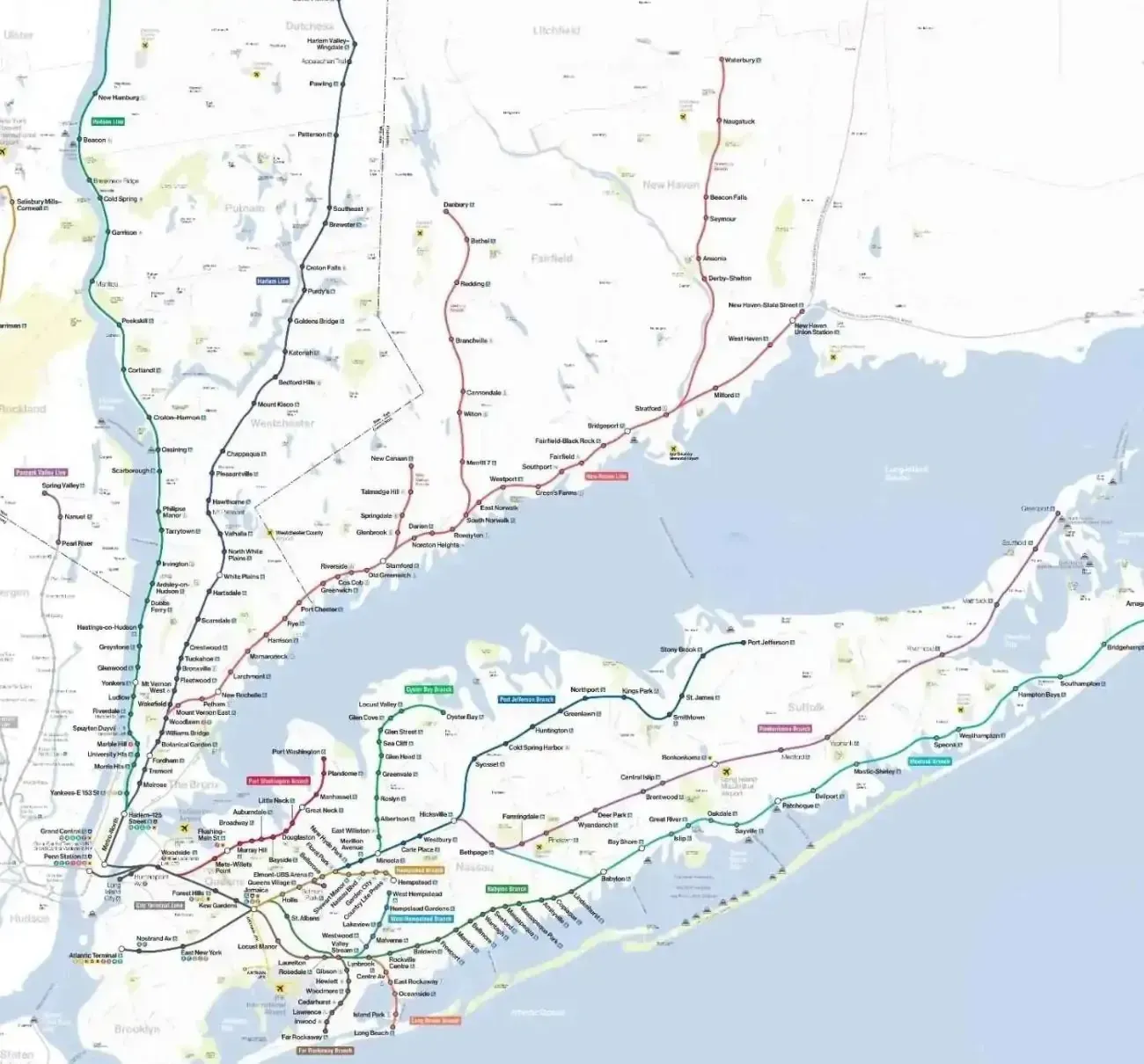 LIRR Stops with Branch, Map, Station & more